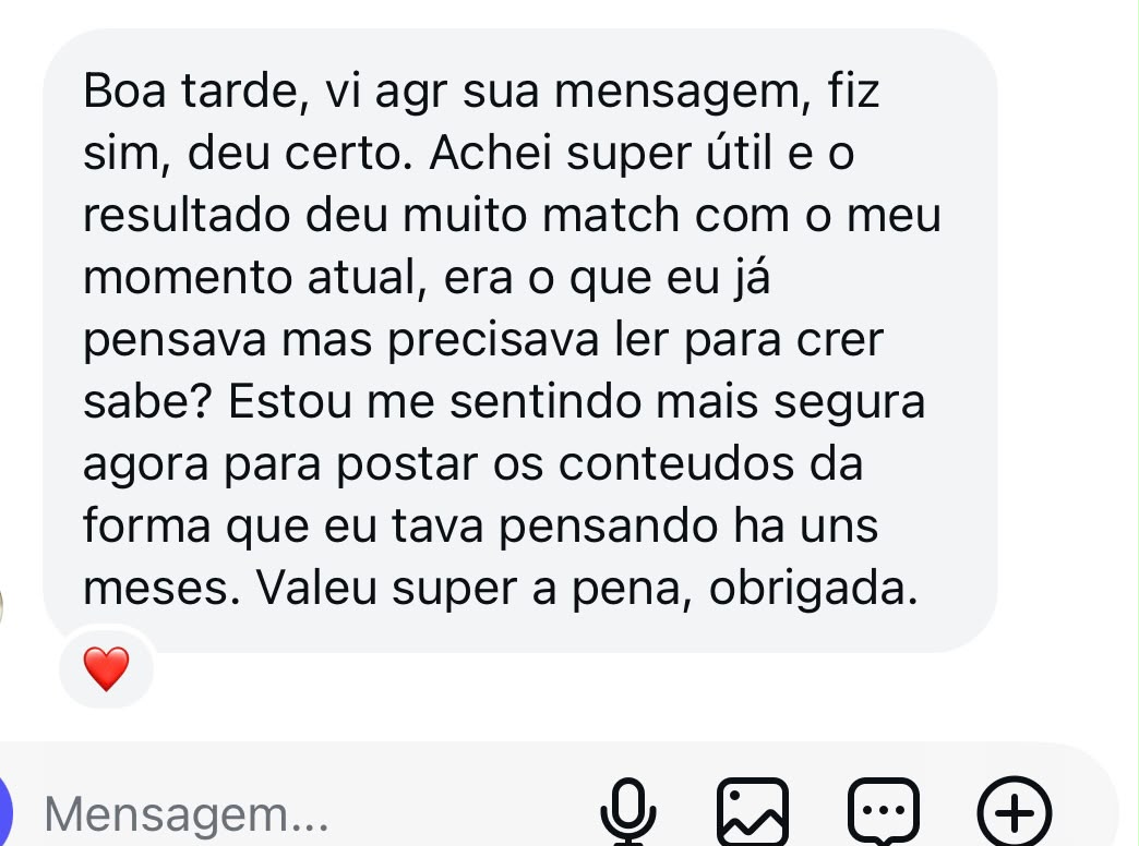 Depoimento 2 de cliente do Raio-X do Criador